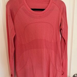 lululemon athletica Long Sleeve Tee Shiftly Tech- Coral 12